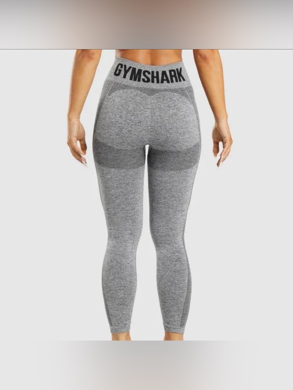 Gymshark Sculpting High-Rise Seamless Leggings in Heather Gray - Small